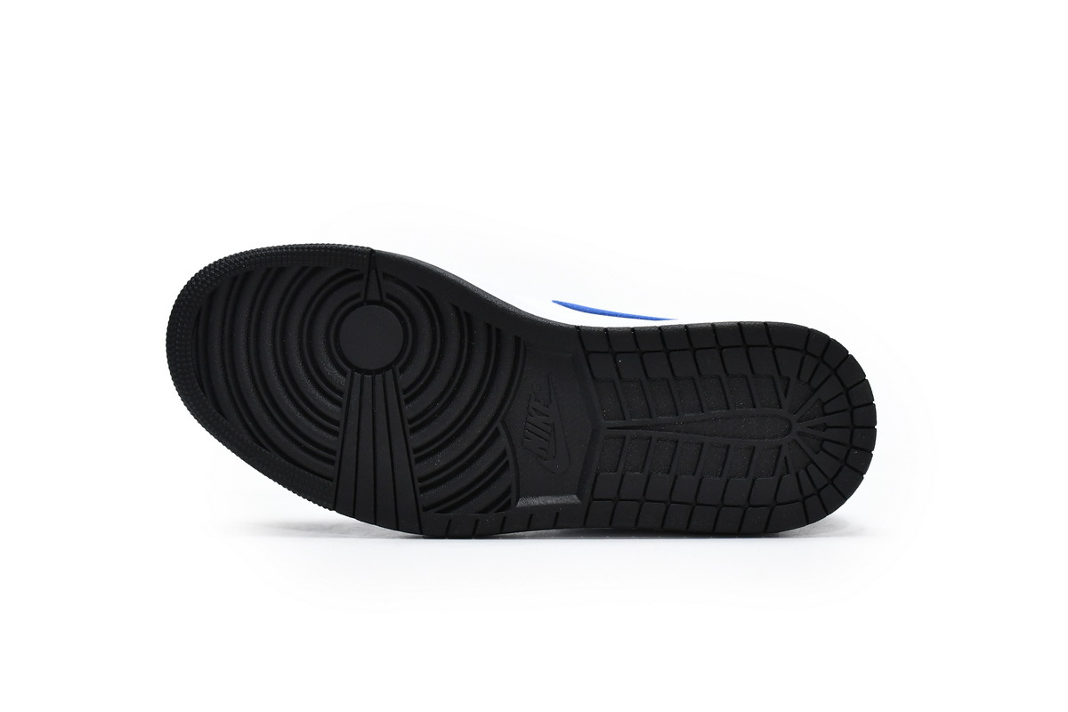 Jordan 1 Mid White Black Racer Blue (Mid Quality)