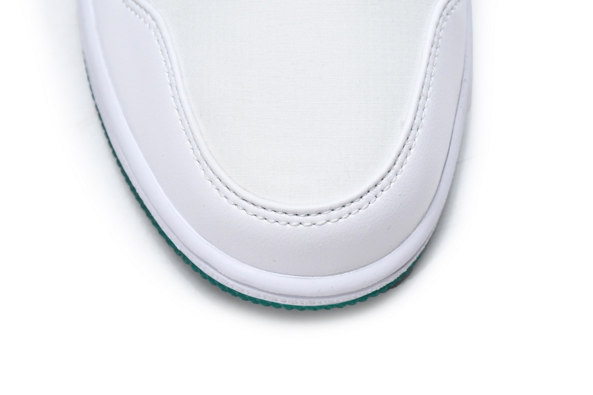 Jordan 1 Mid White Mystic Green (Mid Quality)