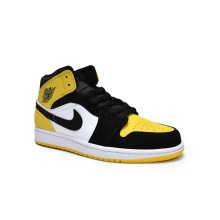 Jordan 1 Mid Yellow Toe Black (Mid Quality)