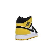 Jordan 1 Mid Yellow Toe Black (Mid Quality)