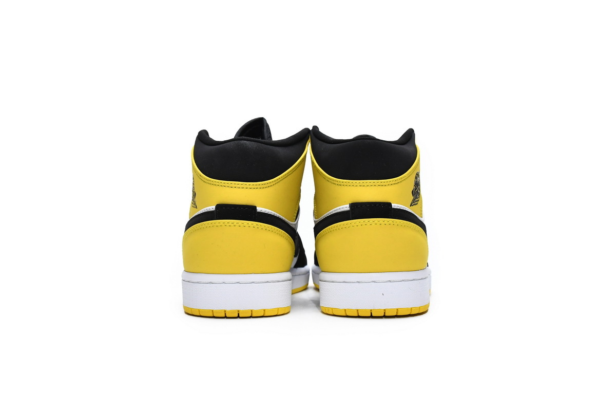 Jordan 1 Mid Yellow Toe Black (Mid Quality)