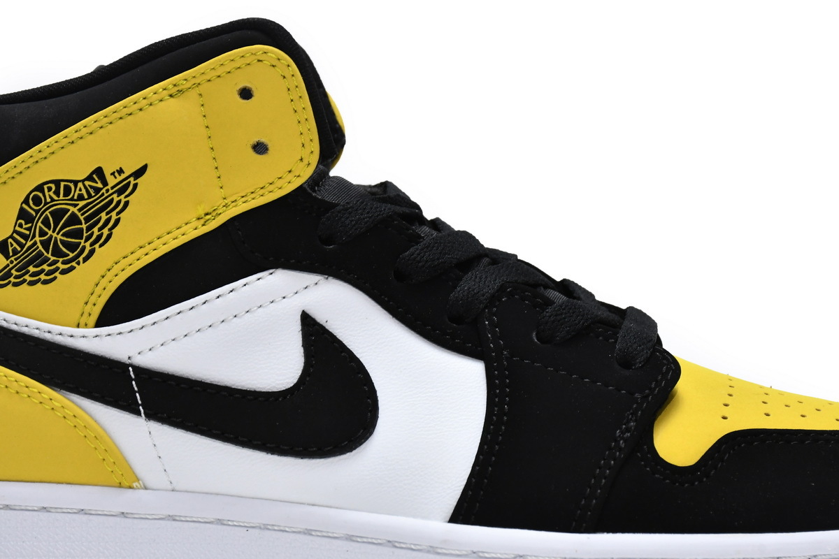 Jordan 1 Mid Yellow Toe Black (Mid Quality)