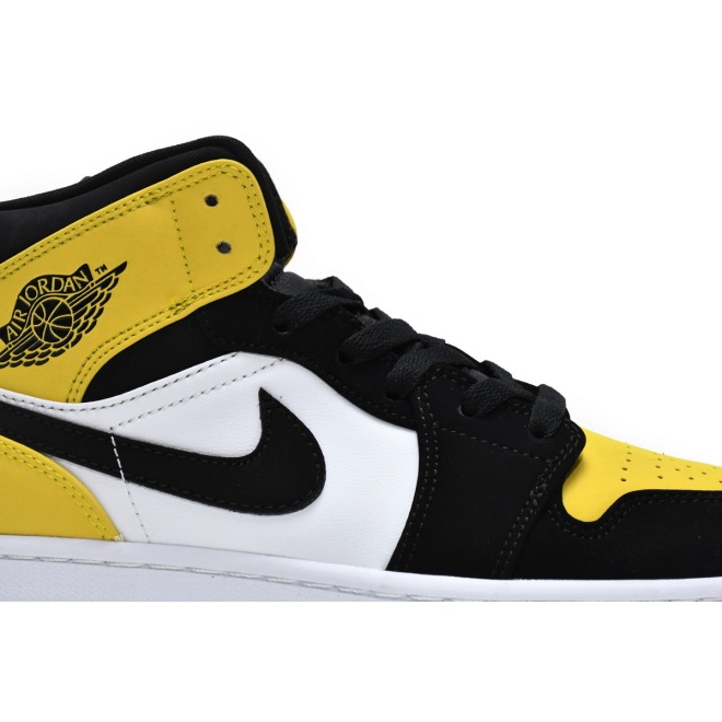 Jordan 1 Mid Yellow Toe Black (Mid Quality)