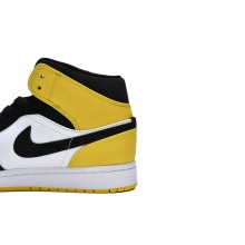 Jordan 1 Mid Yellow Toe Black (Mid Quality)
