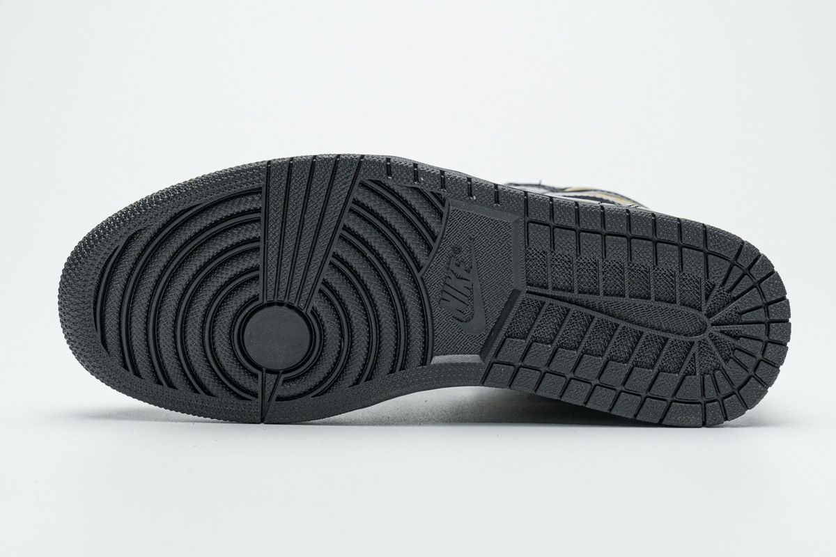 Jordan 1 Retro High Black Metallic Gold (2020) (Top Quality)