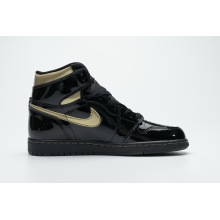 Jordan 1 Retro High Black Metallic Gold (2020) (Top Quality)