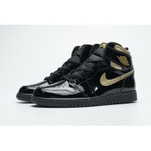 Jordan 1 Retro High Black Metallic Gold (2020) (Top Quality)