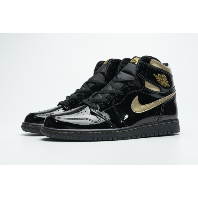 Jordan 1 Retro High Black Metallic Gold (2020) (Top Quality)