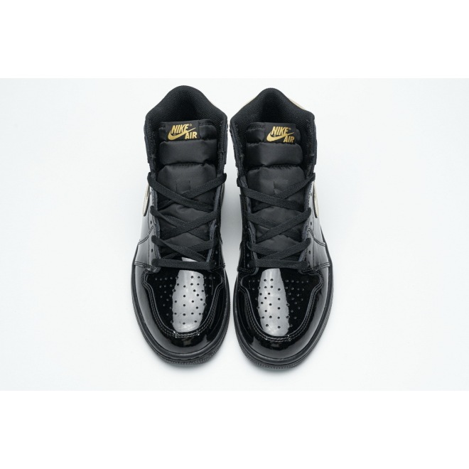 Jordan 1 Retro High Black Metallic Gold (2020) (Top Quality)