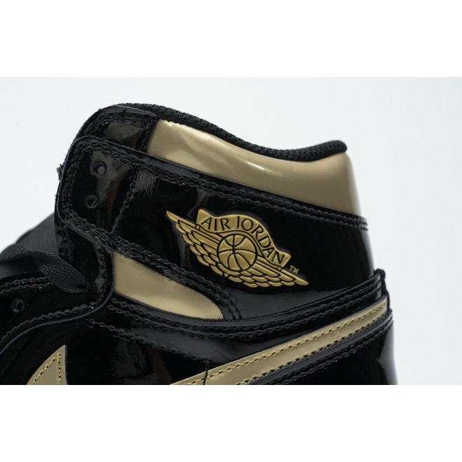 Jordan 1 Retro High Black Metallic Gold (2020) (Top Quality)