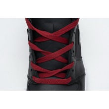Jordan 1 Retro High Black Satin Gym Red (Top Quality)