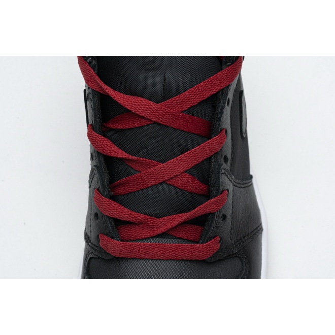 Jordan 1 Retro High Black Satin Gym Red (Top Quality)