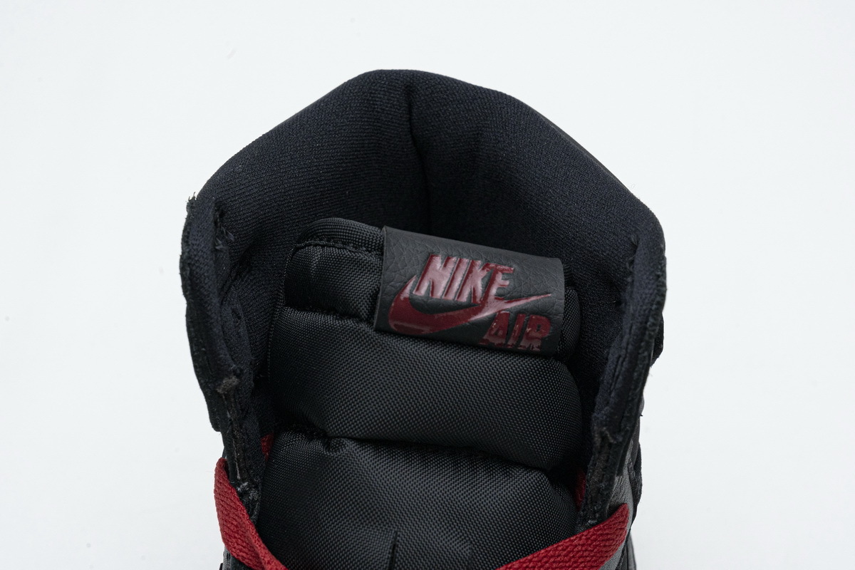 Jordan 1 Retro High Black Satin Gym Red (Top Quality)