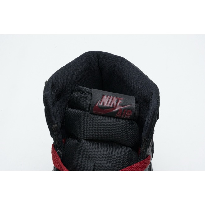 Jordan 1 Retro High Black Satin Gym Red (Top Quality)