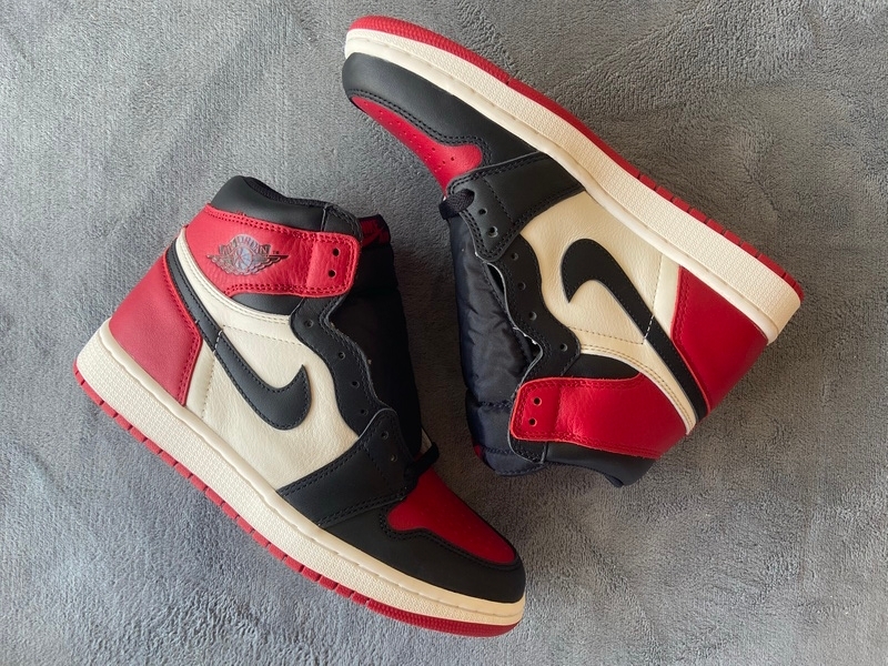 Jordan 1 Retro High Bred Toe (Mid Quality)