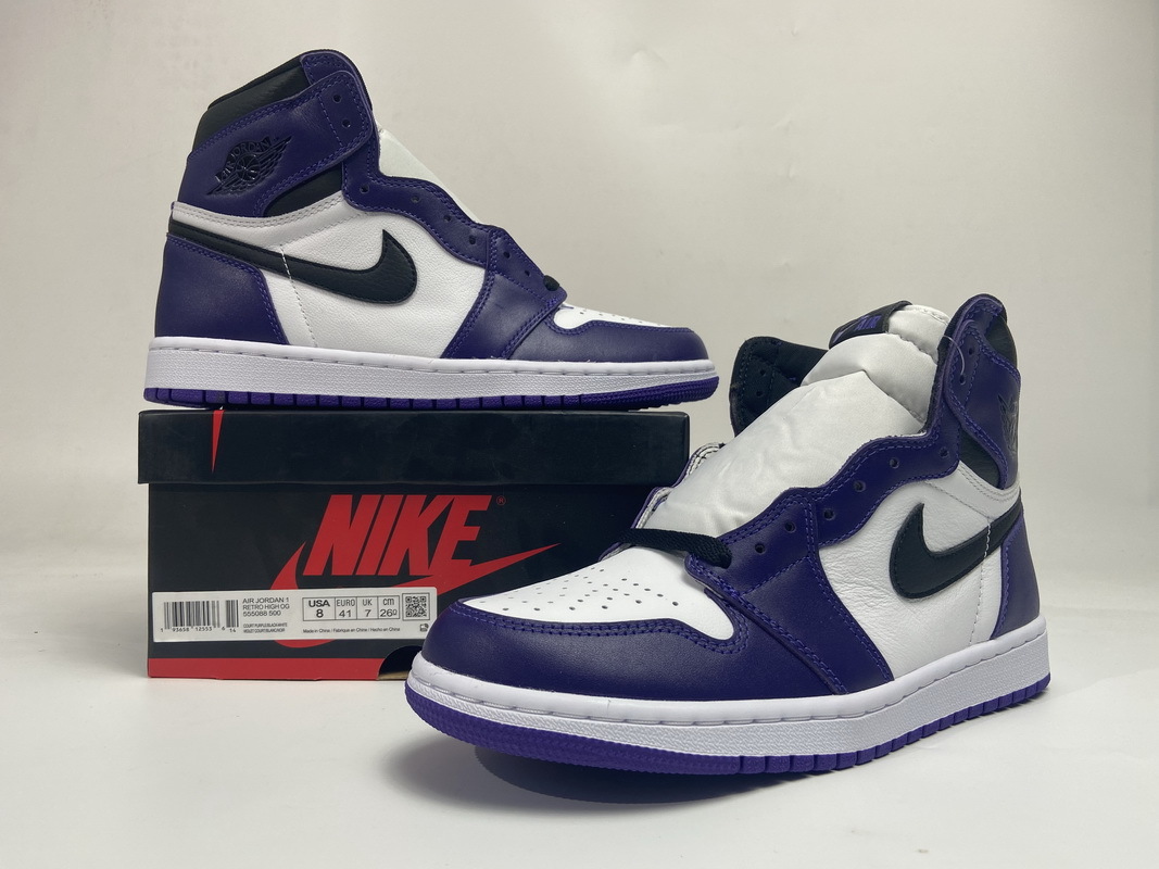 Jordan 1 Retro High Court Purple White (Mid Quality)