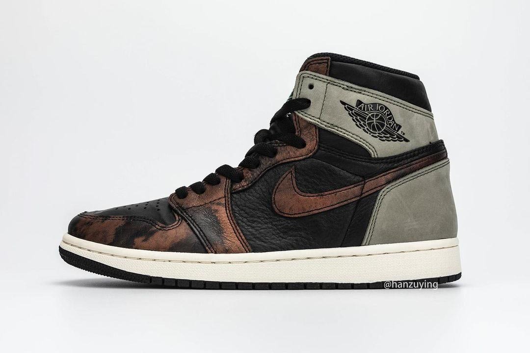 Jordan 1 Retro High Light Army Rust Shadow Patina (Mid Quality)