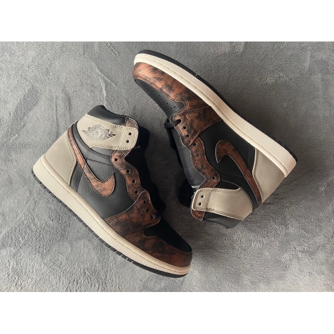 Jordan 1 Retro High Light Army Rust Shadow Patina (Mid Quality)