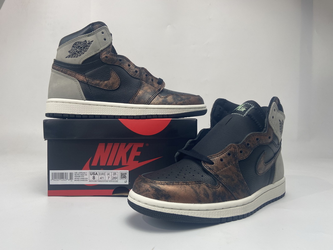 Jordan 1 Retro High Light Army Rust Shadow Patina (Mid Quality)
