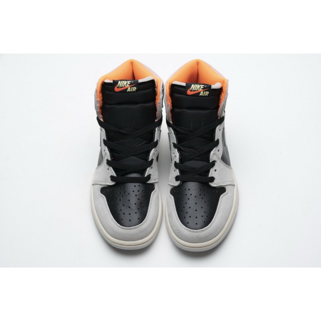 Jordan 1 Retro High Neutral Grey Hyper Crimson (Mid Quality)