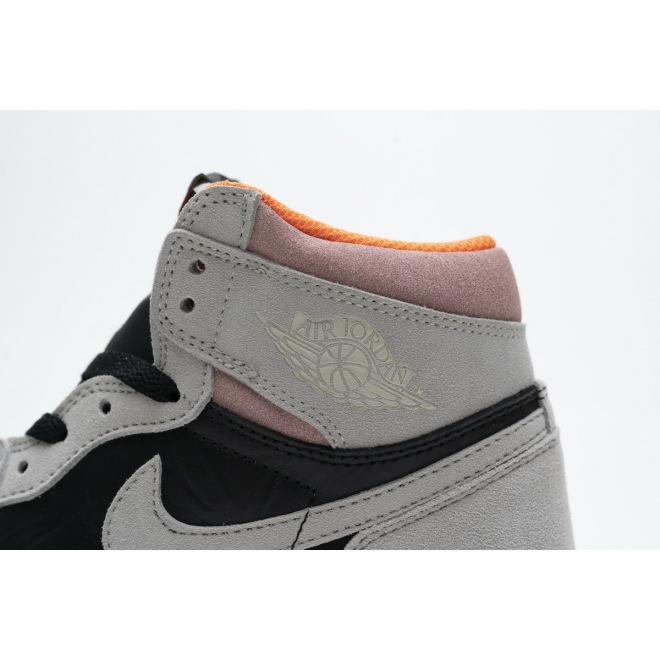 Jordan 1 Retro High Neutral Grey Hyper Crimson (Mid Quality)