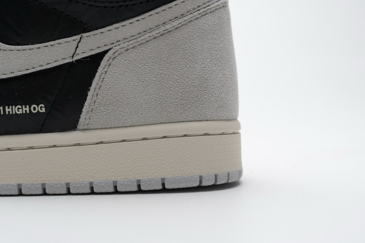 Jordan 1 Retro High Neutral Grey Hyper Crimson (Mid Quality)