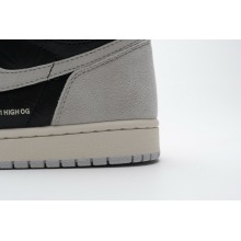 Jordan 1 Retro High Neutral Grey Hyper Crimson (Mid Quality)