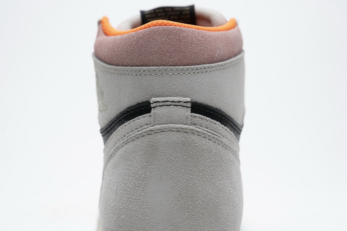 Jordan 1 Retro High Neutral Grey Hyper Crimson (Mid Quality)