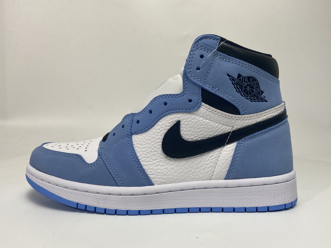 Jordan 1 Retro High White University Blue Black (Mid Quality)