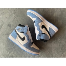Jordan 1 Retro High White University Blue Black (Mid Quality)