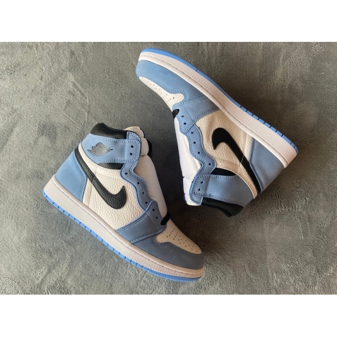 Jordan 1 Retro High White University Blue Black (Mid Quality)