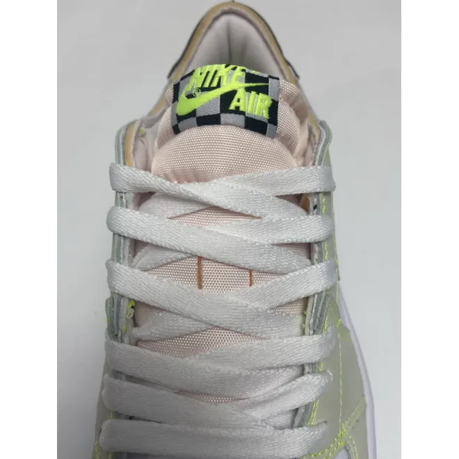 Jordan 1 Retro Low White Ghost Green Black (Cheap Sneakers)