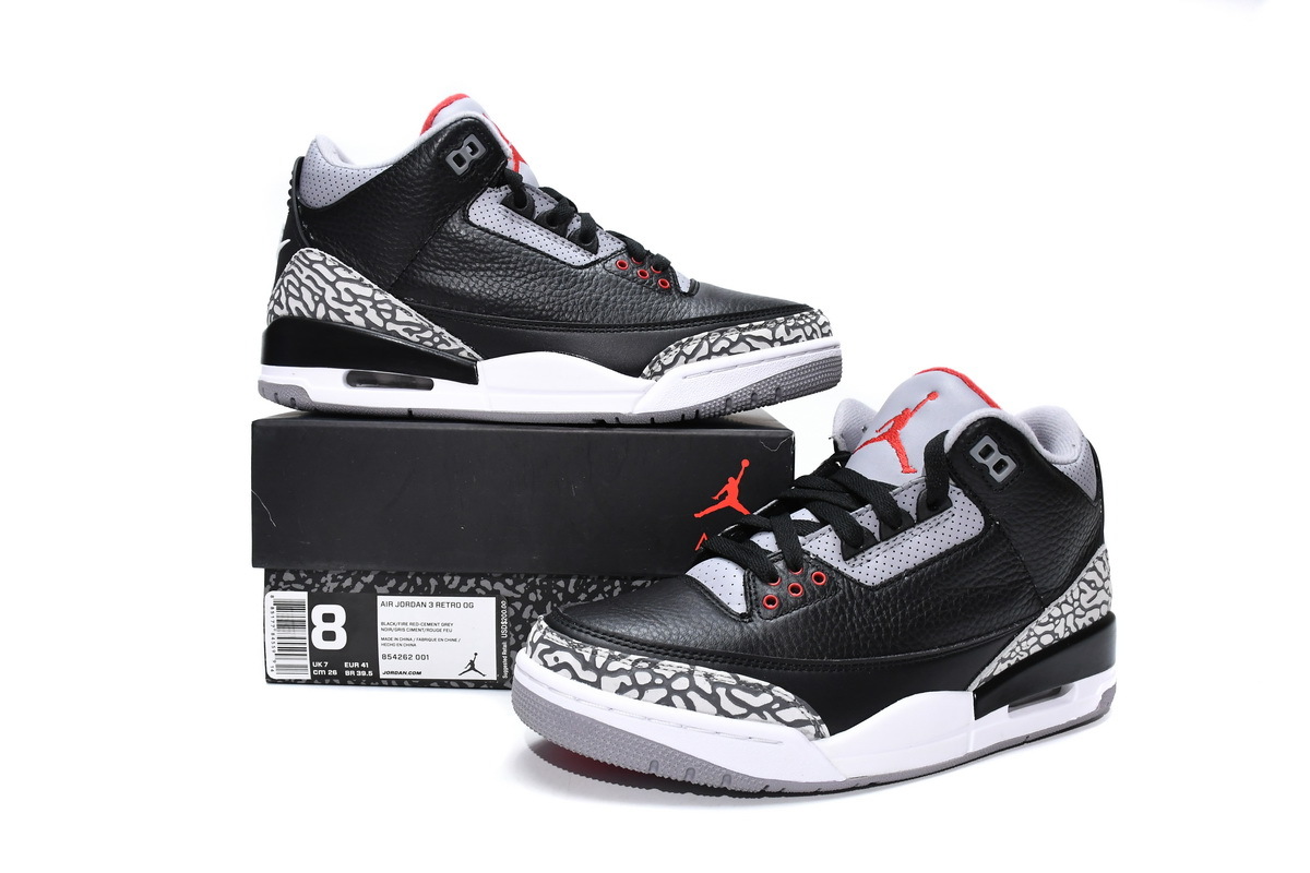 Jordan 3 Retro Black Cement (2018) (Top Quality)