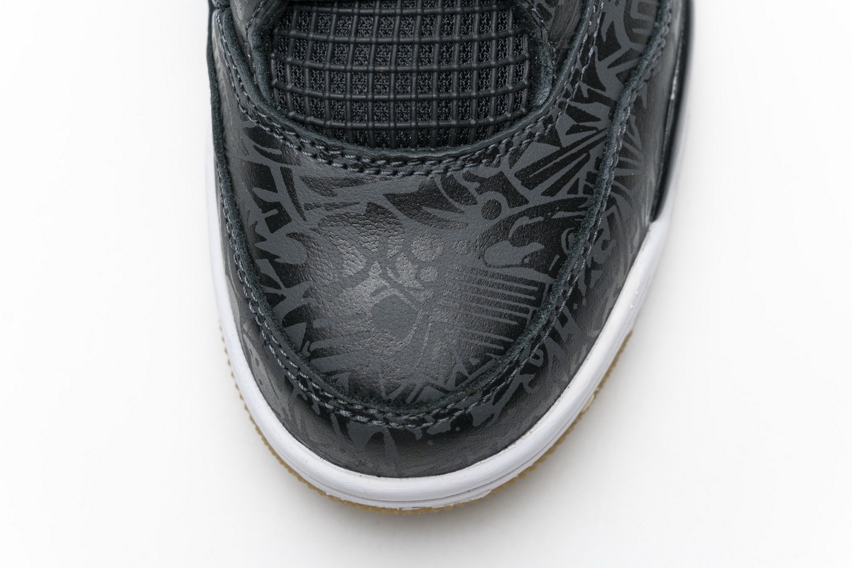 Jordan 4 Retro Laser Black Gum (Top Quality)