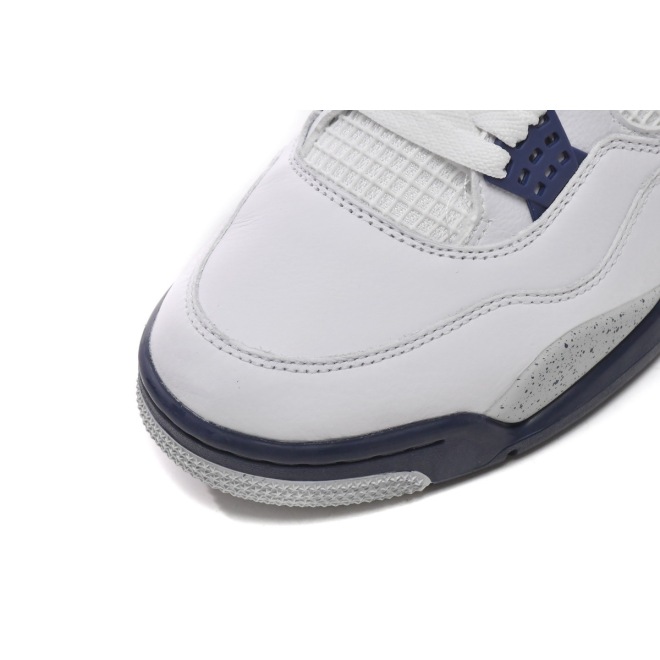 Jordan 4 Retro White Midnight Navy (Top Quality)