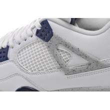Jordan 4 Retro White Midnight Navy (Top Quality)