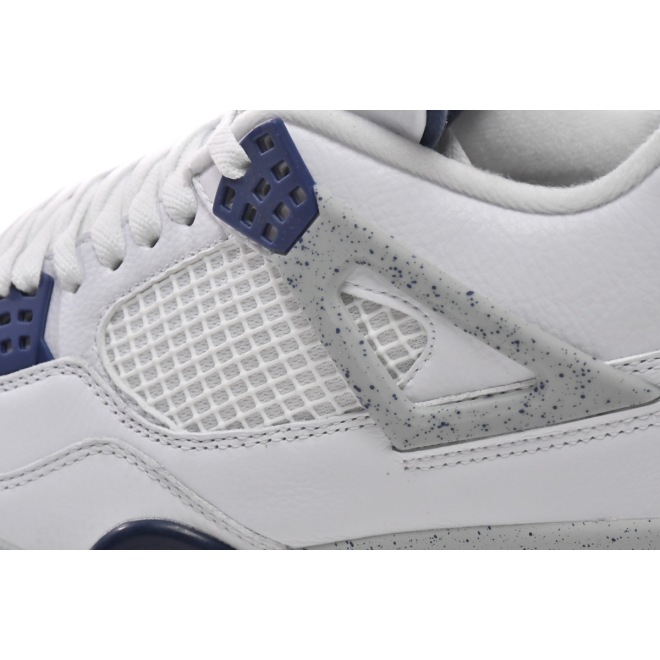 Jordan 4 Retro White Midnight Navy (Top Quality)