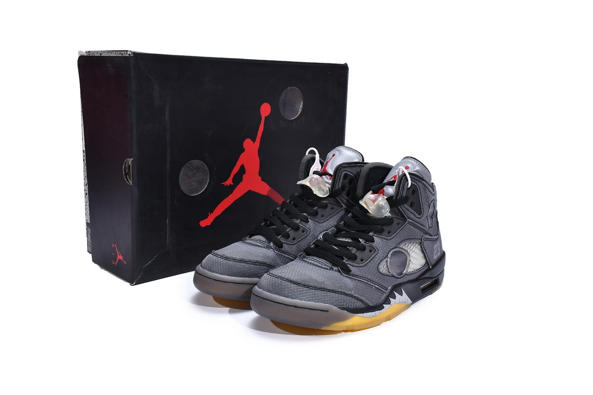 Jordan 5 Retro Off-White Black (Top Quality)