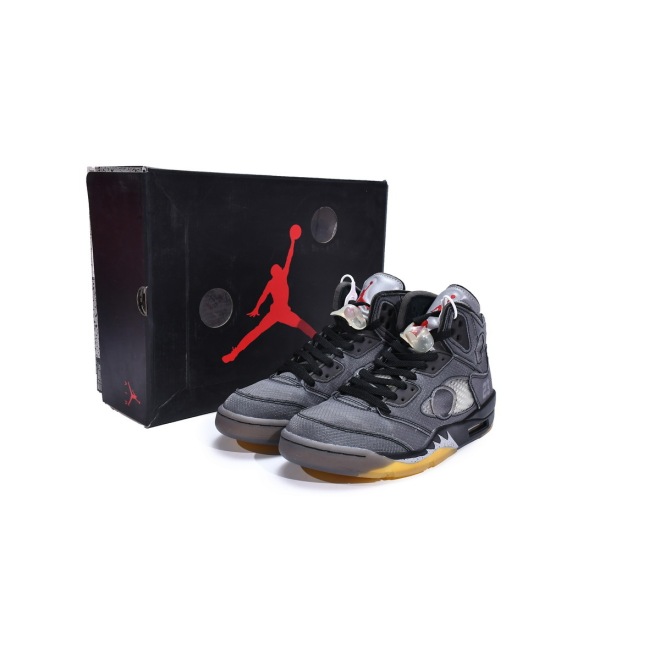Jordan 5 Retro Off-White Black (Top Quality)