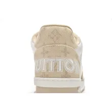 Louis Vuitton LV Trainer Beige Cloth Cover (Top Quality)