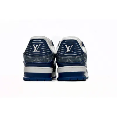 Louis Vuitton LV Trainer Monogram Denim White Blue (Top Quality)