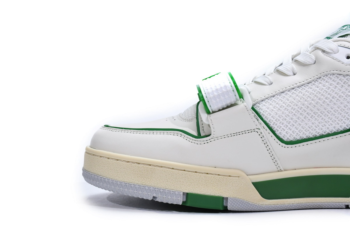 Louis Vuitton Trainer Green Mesh (Top Quality)