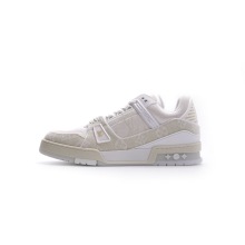 Louis Vuitton Trainer White Denim (Top Quality)