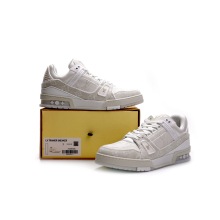 Louis Vuitton Trainer White Denim (Top Quality)