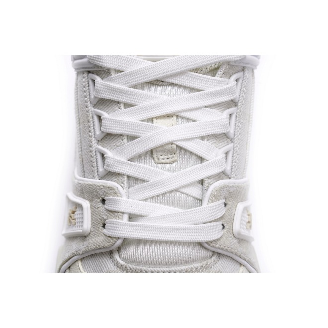 Louis Vuitton Trainer White Denim (Top Quality)