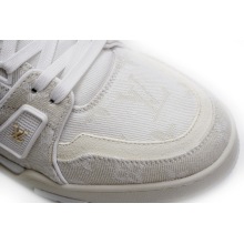 Louis Vuitton Trainer White Denim (Top Quality)
