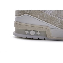 Louis Vuitton Trainer White Denim (Top Quality)