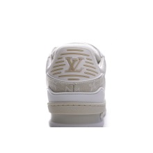 Louis Vuitton Trainer White Denim (Top Quality)