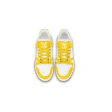 Louis Vuitton Trainer Yellow White Monogram (Top Quality)