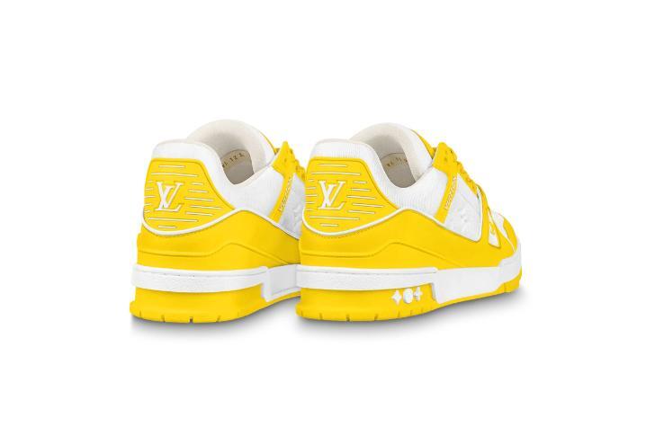 Louis Vuitton Trainer Yellow White Monogram (Top Quality)
